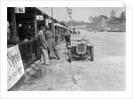 Austin Ulster of ECH Randall and WE Harker in the pits, JCC Double Twelve race, Brooklands, 1931 by Bill Brunell