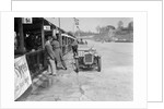 Austin Ulster of ECH Randall and WE Harker in the pits, JCC Double Twelve race, Brooklands, 1931 by Bill Brunell