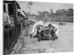 J Reeves and HHB Beacon's Austin Ulster at the JCC Double Twelve race, Brooklands, 8/9 May 1931 by Bill Brunell