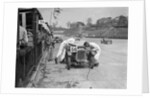 J Reeves and HHB Beacon's Austin Ulster at the JCC Double Twelve race, Brooklands, 8/9 May 1931 by Bill Brunell