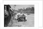 J Reeves and HHB Beacon's Austin Ulster at the JCC Double Twelve race, Brooklands, 8/9 May 1931 by Bill Brunell