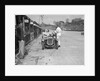 J Reeves and HHB Beacon's Austin Ulster in the pits, JCC Double Twelve race, Brooklands, 1931 by Bill Brunell