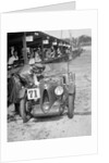 MG C type of Ron Horton and Bill Humphreys in the pits, JCC Double Twelve race, Brooklands, 1931 by Bill Brunell