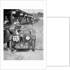 MG C type of Ron Horton and Bill Humphreys in the pits, JCC Double Twelve race, Brooklands, 1931 by Bill Brunell