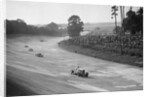 Talbot 90 on the banking at Brooklands, 1930s by Bill Brunell