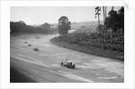 Talbot 90 on the banking at Brooklands, 1930s by Bill Brunell