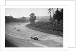 Talbot 90 on the banking at Brooklands, 1930s by Bill Brunell