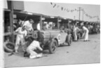 Two Talbot 105s in the pits at the JCC Double Twelve race, Brooklands, 8/9 May 1931 by Bill Brunell