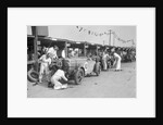 Two Talbot 105s in the pits at the JCC Double Twelve race, Brooklands, 8/9 May 1931 by Bill Brunell