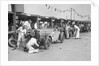 Two Talbot 105s in the pits at the JCC Double Twelve race, Brooklands, 8/9 May 1931 by Bill Brunell