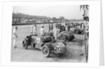 Alvis and Lea-Francis cars at the JCC Double Twelve race, Brooklands, 8/9 May 1931 by Bill Brunell