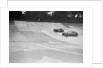 Austin 747 cc works racer and another car on the Members Banking at Brooklands by Bill Brunell