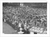 Crowds attending a motor race at Brooklands by Bill Brunell