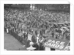 Crowds attending a motor race at Brooklands by Bill Brunell