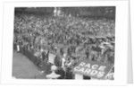 Crowds attending a motor race at Brooklands by Bill Brunell