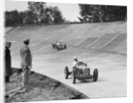 Reg Parnell's MG K3 leading B Bira's Maserati, JCC International Trophy, Brooklands, 2 August 1937 by Bill Brunell