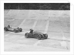HC Hunter's Alta leading a Delahaye, JCC International Trophy, Brooklands, 2 August 1937 by Bill Brunell