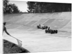 HC Hunter's Alta leading a Delahaye, JCC International Trophy, Brooklands, 2 August 1937 by Bill Brunell