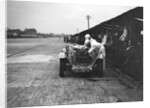 Alfa Romeo of KD Evans in the pits at the JCC Members Day, Brooklands, 4 July 1931 by Bill Brunell