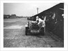 Alfa Romeo of KD Evans in the pits at the JCC Members Day, Brooklands, 4 July 1931 by Bill Brunell