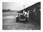 Alfa Romeo of KD Evans in the pits at the JCC Members Day, Brooklands, 4 July 1931 by Bill Brunell