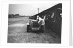 Alfa Romeo of KD Evans in the pits at the JCC Members Day, Brooklands, 4 July 1931 by Bill Brunell