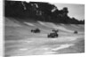 Cars racing on the banking at a JCC Members Day, Brooklands by Bill Brunell
