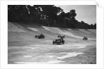 Cars racing on the banking at a JCC Members Day, Brooklands by Bill Brunell