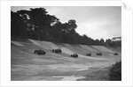 Cars racing on the banking at a JCC Members Day, Brooklands by Bill Brunell