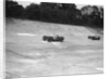 Two Riley 9 Brooklands racing on the banking at a JCC Members Day, Brooklands by Bill Brunell