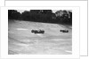 Two Riley 9 Brooklands racing on the banking at a JCC Members Day, Brooklands by Bill Brunell