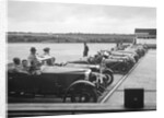 Cars on the start line at the JCC Members Day, Brooklands, 4 July 1931 by Bill Brunell