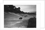 Cars racing on the Members Banking at a JCC Members Day, Brooklands by Bill Brunell