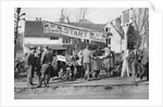 Start line for the Surbiton Motor Club Grand Cup, the Talbot Hotel, Ripley, Surrey, 1929 by Bill Brunell