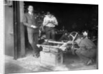 Working on the chassis of Raymond Mays' 2996 cc Vauxhall-Villiers by Bill Brunell