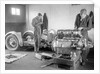 Mechanics working on Raymond Mays' 4500 cc Invicta car by Bill Brunell