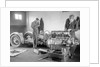 Mechanics working on Raymond Mays' 4500 cc Invicta car by Bill Brunell