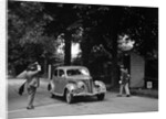 JB Thompson's Ford V8 on the way to winning bronze in the MCC Torquay Rally, July 1937 by Bill Brunell