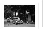 JB Thompson's Ford V8 on the way to winning bronze in the MCC Torquay Rally, July 1937 by Bill Brunell