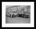 SA Roebuck's AC Open 2-seat tourer and Kitty Brunell's winning AC 4-seater tourer, RAC Rally, 1933 by Bill Brunell