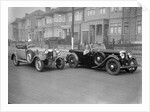 SA Roebuck's AC Open 2-seat tourer and Kitty Brunell's winning AC 4-seater tourer, RAC Rally, 1933 by Bill Brunell