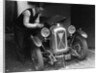 Geoffrey Baker working on a Salmson 1090cc car by Bill Brunell