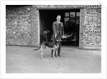 Geoffrey Baker and his alsatian by Bill Brunell