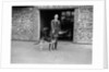 Geoffrey Baker and his alsatian by Bill Brunell