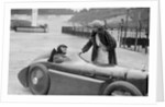 Leon Cushman's Austin 7 racer at Brooklands for a speed record attempt, 8 August 1931 by Bill Brunell