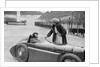 Leon Cushman's Austin 7 racer at Brooklands for a speed record attempt, 8 August 1931 by Bill Brunell