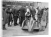 People examining Leon Cushman's Austin 7 racer at Brooklands for a speed record attempt, 1931 by Bill Brunell