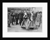 People examining Leon Cushman's Austin 7 racer at Brooklands for a speed record attempt, 1931 by Bill Brunell