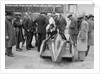 People examining Leon Cushman's Austin 7 racer at Brooklands for a speed record attempt, 1931 by Bill Brunell