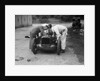 Mechanics working on Leon Cushman's Austin 7 racer for a speed record attempt, Brooklands, 1931 by Bill Brunell